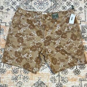 NWT 38 MUTUAL WEAVE The Chino Board short 8” inseam with tropical print